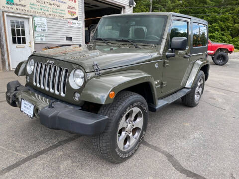 2016 Jeep Wrangler for sale at Route 4 Motors INC in Epsom NH