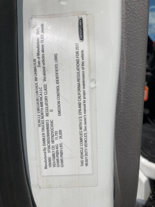 2017 Freightliner M2 106