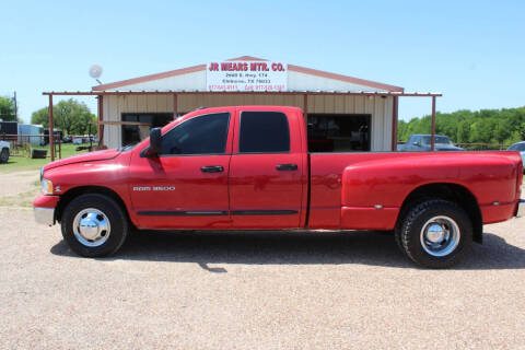 2003 Dodge Ram 3500 for sale at Jacky Mears Motor Co in Cleburne TX