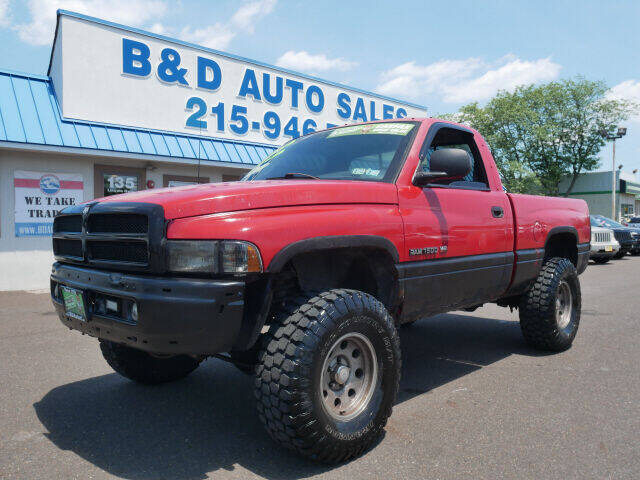 1998 Dodge Ram Pickup 1500 for sale at B & D Auto Sales Inc. in Fairless Hills PA