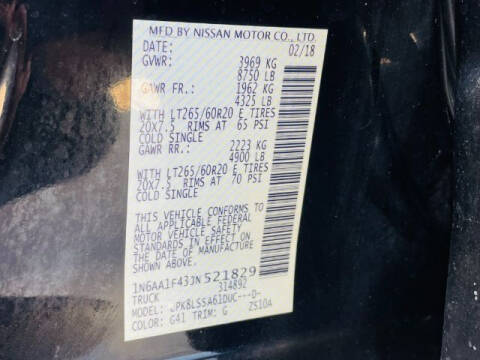 2018 Nissan Titan XD