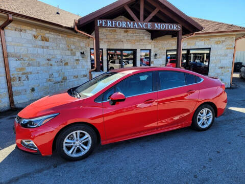 2018 Chevrolet Cruze for sale at Performance Motors Killeen Second Chance in Killeen TX