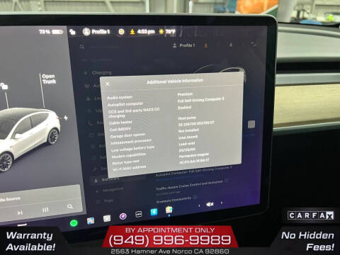 2021 Tesla Model Y Standard Range