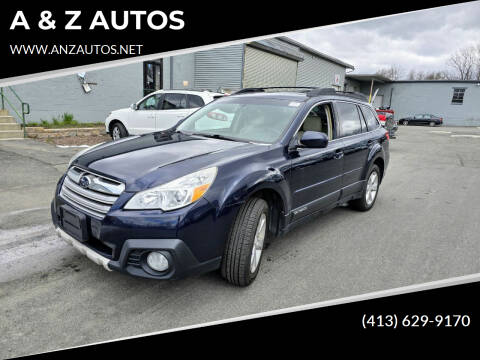 2013 Subaru Outback for sale at A & Z AUTOS in Westfield MA