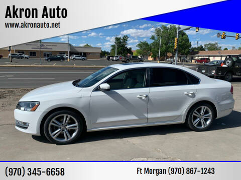 2014 Volkswagen Passat for sale at Akron Auto - Fort Morgan in Fort Morgan CO