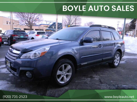 2013 Subaru Outback for sale at Boyle Auto Sales in Appleton WI