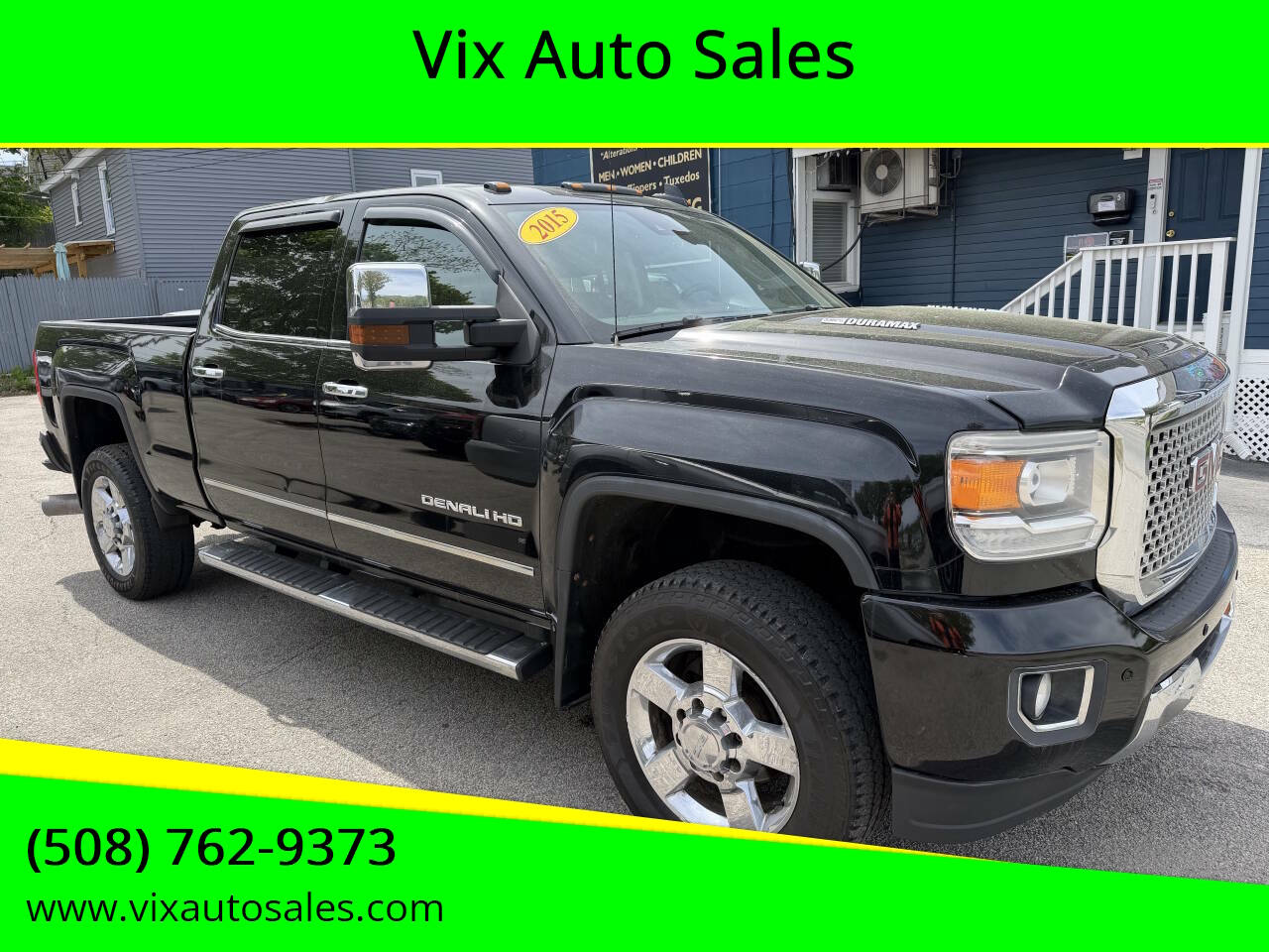 Black 2015 GMC Sierra 2500HD Denali 4x4 Denali 4dr Crew Cab SB 1