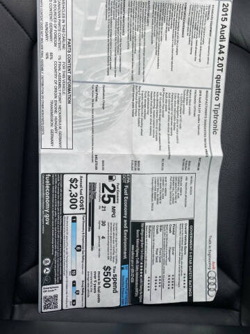 2015 Audi A4 2.0T quattro Premium Plus