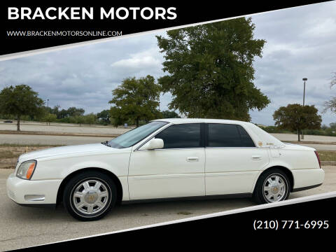 2004 Cadillac DeVille for sale at BRACKEN MOTORS in San Antonio TX