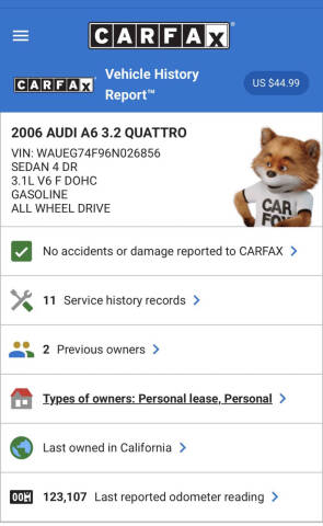 2006 Audi A6 3.2 quattro