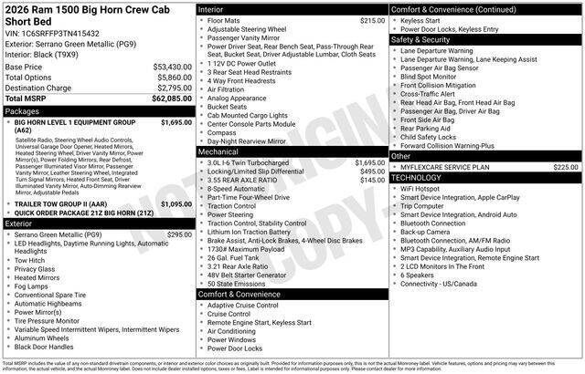 2026 RAM 1500