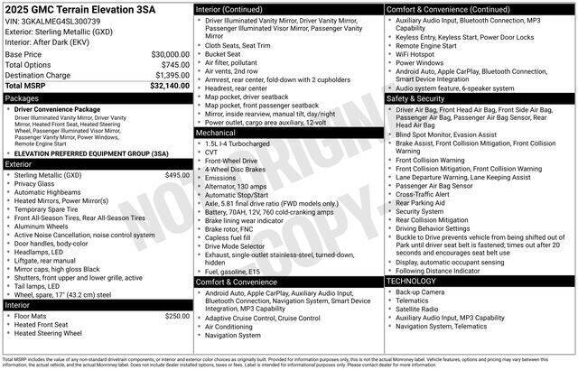2025 GMC Terrain Elevation
