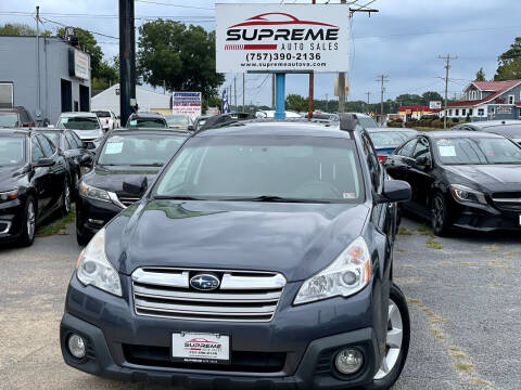 2014 Subaru Outback for sale at Supreme Auto Sales in Chesapeake VA