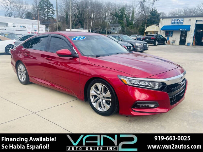 2019 Honda Accord for sale at Van 2 Auto Sales Inc in Siler City NC