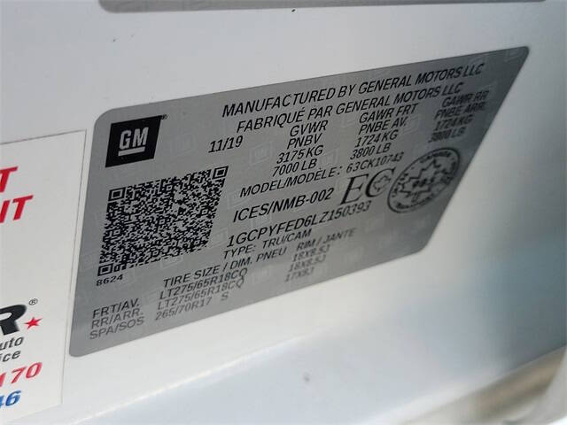 2020 Chevrolet Silverado 1500