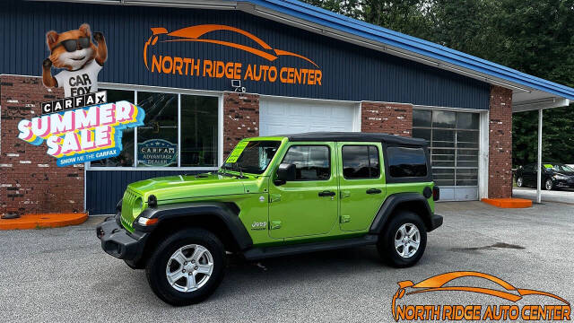 2019 Jeep Wrangler Unlimited for sale at North Ridge Auto Center LLC in Madison, OH