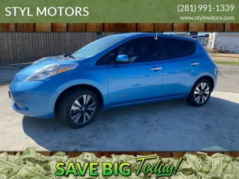 2013 Nissan LEAF for sale at STYL MOTORS in Pasadena TX