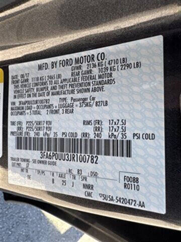 2018 Ford Fusion Hybrid S