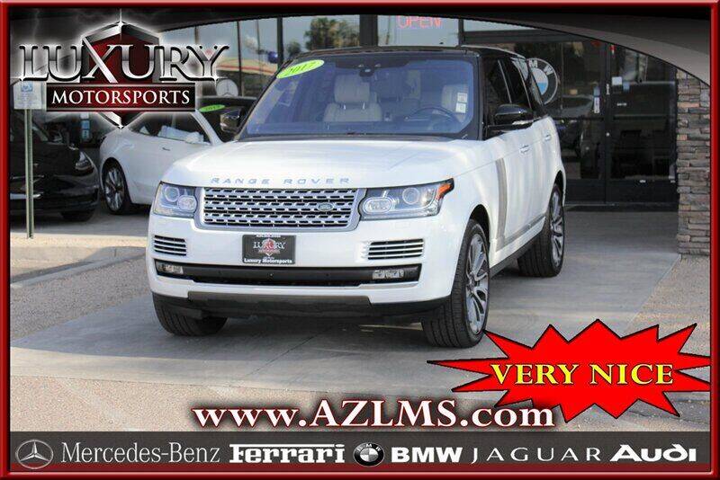 2017 Land Rover Range Rover for sale at Luxury Motorsports in Phoenix AZ