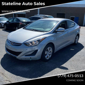 2016 Hyundai Elantra for sale at Stateline Auto Sales in South Beloit IL