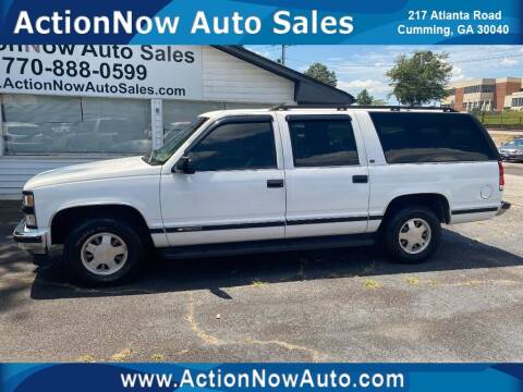 1999 Chevrolet Suburban for sale at ACTION NOW AUTO SALES in Cumming GA
