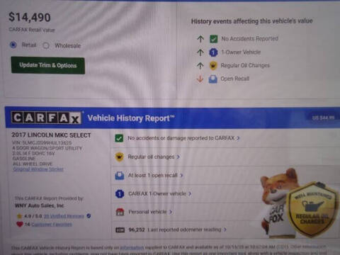 2017 Lincoln MKC Select