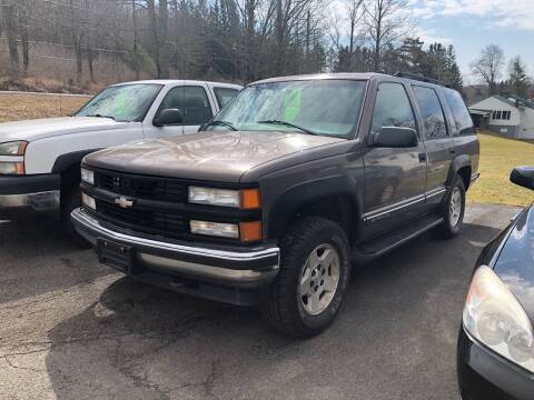 1998 Chevrolet Tahoe for sale at CENTRAL AUTO SALES LLC in Norwich NY
