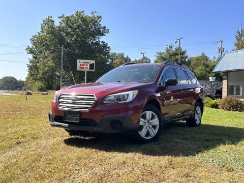 2016 Subaru Outback for sale at Granite Auto Sales LLC in Spofford NH