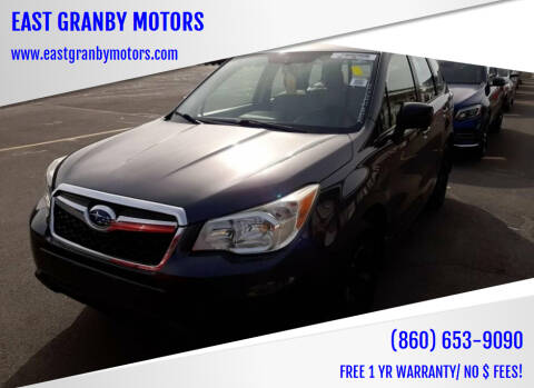 2014 Subaru Forester for sale at EAST GRANBY MOTORS in East Granby CT