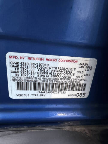 2016 Mitsubishi Outlander Sport ES