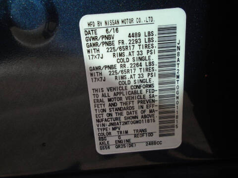 2016 Nissan Rogue SV