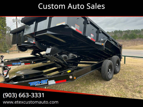 2022 Top Hat 7x14 Dump Trailer for sale at Custom Auto Sales - TRAILERS in Longview TX