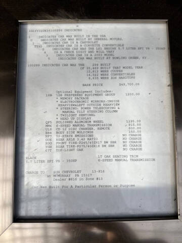 2003 Chevrolet Corvette