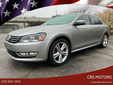 2013 Volkswagen Passat for sale at CBS MOTORS in San Antonio TX