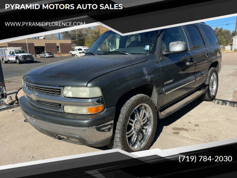 2002 Chevrolet Tahoe for sale at PYRAMID MOTORS AUTO SALES in Florence CO