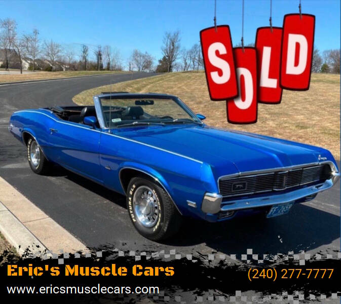 1969 Mercury Cougar for sale at Eric's Muscle Cars in Clarksburg MD