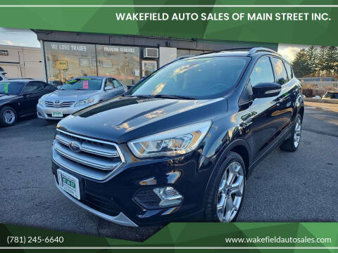 2017 Ford Escape for sale at Wakefield Auto Sales of Main Street Inc. in Wakefield MA