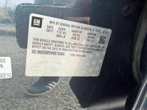 2017 Chevrolet Cruze LT Auto