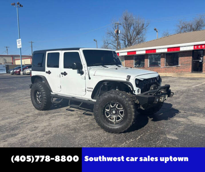 2016 Jeep Wrangler Unlimited for sale at Southwest Car Sales Uptown in Oklahoma City OK