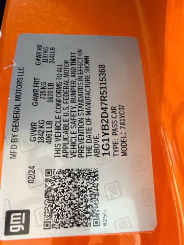 2024 Chevrolet Corvette Stingray