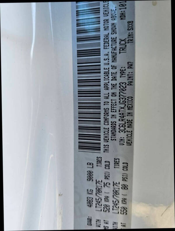 2018 RAM 2500 Tradesman