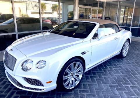 2016 Bentley Continental for sale at Suncoast Sports Cars and Exotics in West Palm Beach FL