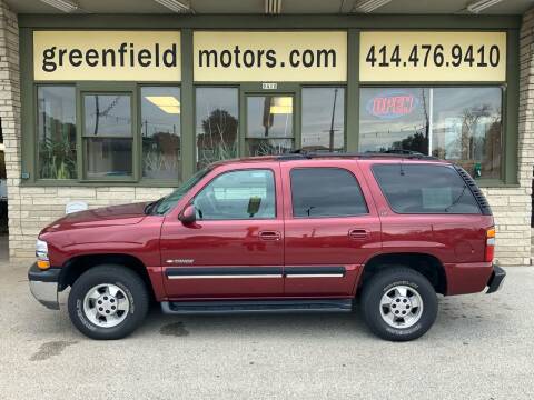 2001 Chevrolet Tahoe for sale at GREENFIELD MOTORS in Milwaukee WI