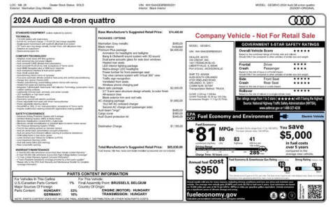2024 Audi Q8 e-tron quattro Premium Plus