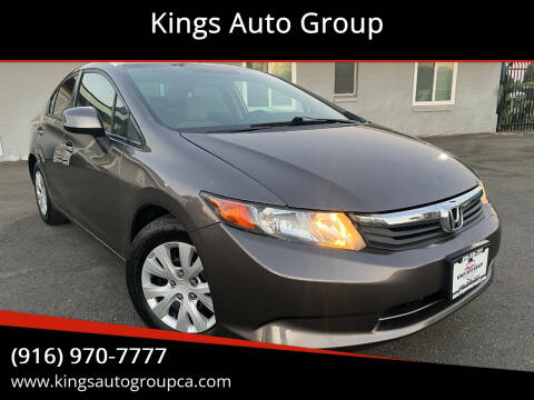 2012 Honda Civic for sale at Kings Auto Group in Sacramento CA