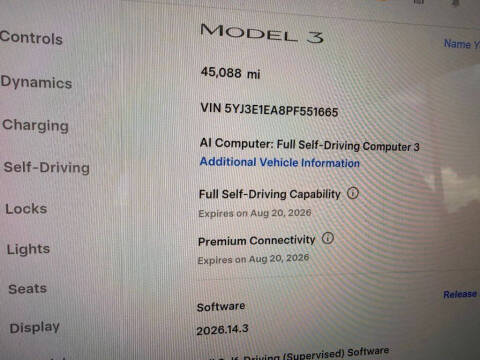2023 Tesla Model 3