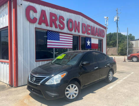 2017 Nissan Versa for sale at Cars On Demand 2 in Pasadena TX