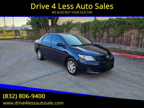 2013 Toyota Corolla for sale at Drive 4 Less Auto Sales in Houston TX