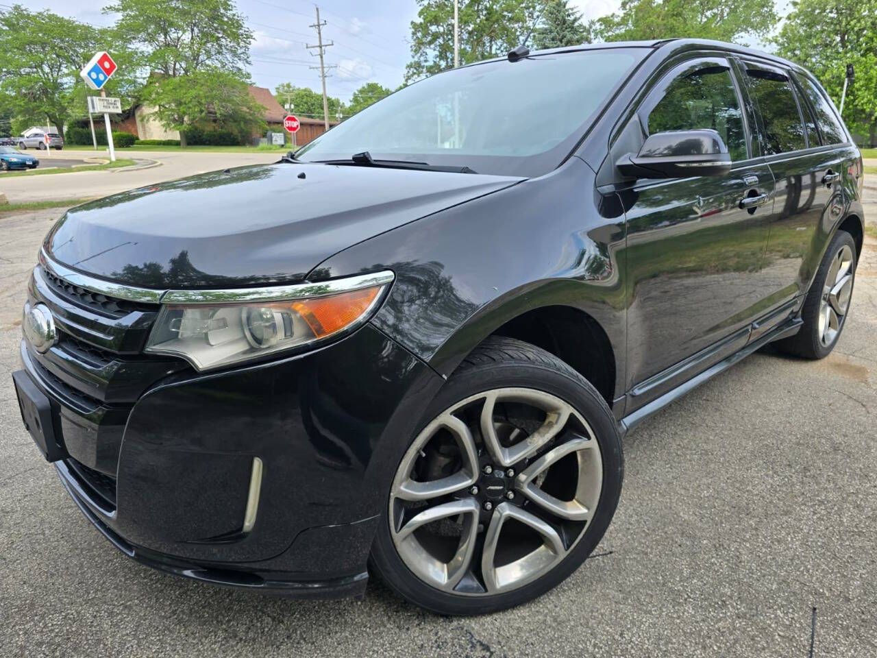 Black 2013 Ford Edge Sport AWD SUV / Crossover All-Wheel Drive 6-Speed Automatic