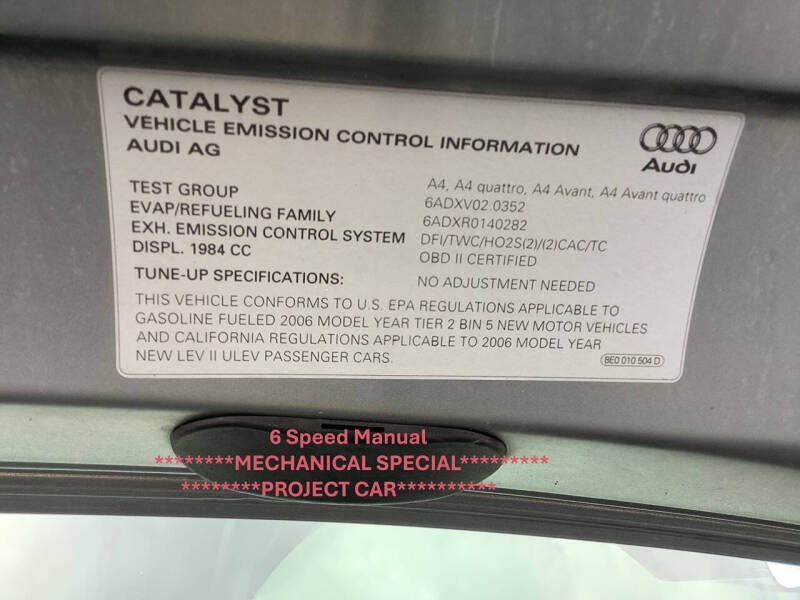 2006 Audi A4 2.0T quattro